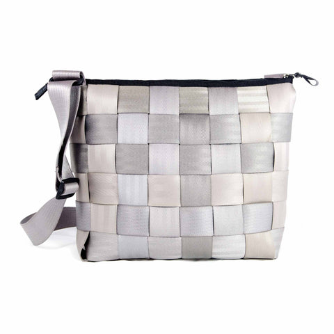 Sac à Main D116 Moyen Gris Silver - Élégance Éthique