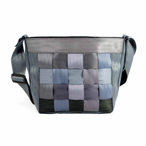 Sac à Main Bandoulière D255 - Gris Mixte et Bleu Léger